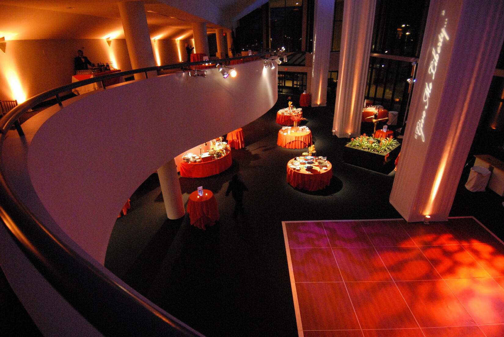corporate party setting
